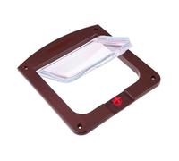 Puerta para gatos,Puerta para perros | Solapa de puerta de pantalla grande para perros y gatos con bloqueo de 4 vías | Instalar en puertas interiores y exteriores, puerta para mascotas resistente a la