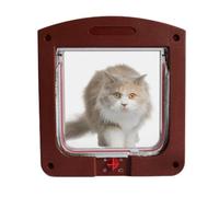 Puerta para Gatos,Puerta para Perros - Solapa de Puerta de Pantalla Grande para Perros y Gatos con Bloqueo de 4 vías - Fácil de Instalar en Interiores y Exteriores para Mascotas para Paredes de