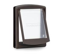 Puerta para Mascotas Original con 2 Posiciones Staywell, pequeña, marrón