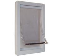 Puerta para Mascotas Pet con Marco telescópico, Extragrande, tamaño de Solapa de 10.25 x 15 Pulgadas