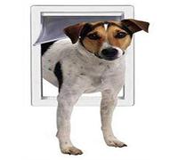 Puerta para Mascotas Pet con Marco telescópico, súper Grande, tamaño de Solapa de 15 x 20 Pulgadas