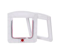 Puerta para Mascotas,Puerta para Gatos | Pantalla de Solapa de Puerta Grande con Bloqueo de 4 vías,Fácil de Instalar en Interiores y Exteriores para Mascotas para Paredes de ladrillo Puertas me