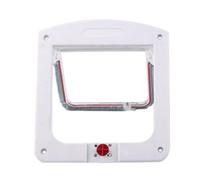 Puerta para Mascotas,Puerta para Gatos | Solapa de Puerta de Pantalla Grande para Perros y Gatos con Bloqueo de 4 vías, para Mascotas Resistente a la Intemperie, instalación en Puertas interiore