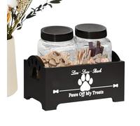Puerta para perros - Madera, Pp9.06x5.12x4.92 pulgadas 740 g | Contenedor multifuncional hermético para alimentos para perros, organizador para mascotas | Gato, Exterior, Interior, Casa, Techo