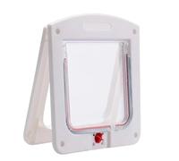 Puerta para Perros, Puerta para Gatos para Puerta Exterior - Solapa de de Pantalla Grande para Perros y Gatos con Bloqueo de 4 vías,Fácil de Instalar en Interiores y Exteriores Puerta para