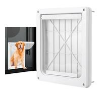 Puerta para Perros y Gatos,Puerta para Perros para Pared | para Mascotas Duradera y Resistente a la Intemperie,Puertas de Puerta seguras para con Ajustable para Mascotas con Solapa Trans