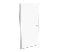 Puerta pivotante de 4 esquinas con marco parcial HÜPPE SolvaPro, fijación izquierda, anchura: 90 cm, alto: 200 cm, 7T1102182321, Cabinas de ducha: Color del perfil Edición en blanco Cristal ESG transp