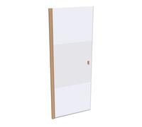 Puerta pivotante de 4 esquinas con marco parcial HÜPPE SolvaPro, montaje a la derecha, anchura: 80 cm, alto: 200 cm, 7T120155D373, Cabinas de ducha: Perfil color bronce Vidrio ESG Privatima