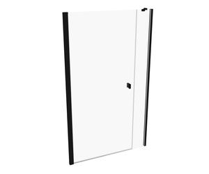 Puerta pivotante HÜPPE SolvaPro con panel lateral en hueco, fijación a la izquierda, anchura: 120cm, alto:200cm, 7T2904123321, Cabinas de ducha: Color de perfil Vidrio Black Edition ESG transparente