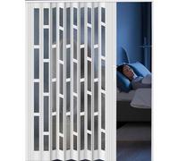 Puerta plegable a prueba de sonido, pantalla retráctil de aluminio para reducción de ruido, ideal para dormitorio, baño, cocina como divisor de habitación