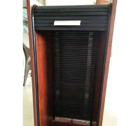 Puerta Plegable Acordeon Kit de Puerta de Persiana para Armario de ABS Negro, Ventana con Mampara Enrollable Flexible, Puerta Enrollable de Privacidad para Vestidor, Tienda, Cocina(27x40in(69x102cm))