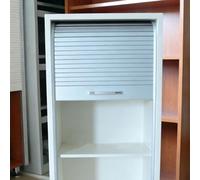 Puerta Plegable Acordeon Kit de Puerta Tambor de PVC para Armario de Cocina - Puerta Corredera Vertical Enrollable para Garaje de Electrodomésticos, Sistema Ahorrador de Espacio(46x56cm(18x22in))