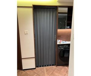 puerta plegable acordeon Puerta Concertina Con Cerradura, Puertas Correderas Interiores, Separador De Ambientes Plegable Para Habitaciones Pequeñas/Balcones/Terrazas(127x216cm)