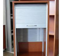 Puerta Plegable Acordeon Puerta de Tambor Puerta de Persiana para Armario, Kit de Puerta Enrollable de Cocina en ABS con Manija y Riel, Puertas Plegables Pequeñas(27x40in(69x102cm))