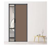 puerta plegable acordeon Puerta Divisoria Plegable, 241 Cm De Altura - Puerta De Acordeón Invisible Interior Con Manija - Panel Divisor De Ambientes Totalmente Opaco Para Dormitorio, Cocina(Coffee,137