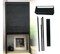 Puerta Plegable Aluminum Alloy Tambour Door for Kitchen Cabinet, Vertical Roll Up Cabinet Door - Commercial/Residential, 20 22 48 32 56 24 30 Inch Straight Sliding Roll Up Gate Kit(W 18 x H 24 inch)