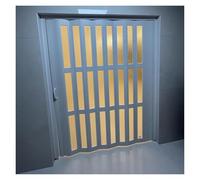 Puerta plegable blanca personalizable de 210 a 240 pulgadas de largo, plástico PVC, divisor de habitación corredizo ideal para interiores del hogar, diseño de concertina que ahorra espacio (210 cm de