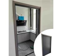 Puerta plegable corredera de acordeón interior para puerta y armario, construcción de aleación de aluminio con herrajes de bloqueo para privacidad y seguridad