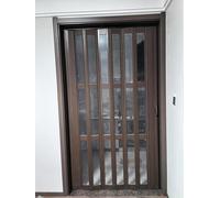 Puerta plegable corrediza de PVC, solución que ahorra espacio para puertas, baños, talleres y cocinas