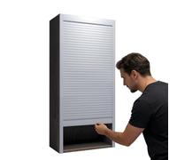 Puerta Plegable Customized Cabinet Tambour Door Pull，flexible Roll Up Door with Hardware For Kitchen Cupboard/Small Space, Sliding Gate Panles(W 18 x H 24 inch)