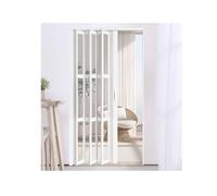 Puerta plegable de acordeón, 80 pulgadas de altura, uso al aire libre, incluye kit de herramientas, tamaño personalizable para oficina, patio, entrada de baño