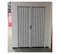 Puerta plegable de acordeón con cerradura, divisor de habitación retráctil impermeable de aluminio para dormitorio, baño, puerta corrediza al aire libre