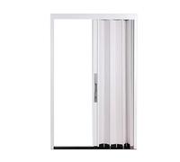 Puerta plegable de acordeón con marco, mecanismo deslizante de bloqueo para puerta, cocina y baño, divisor de habitación que ahorra espacio