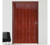 Puerta plegable de acordeón de PVC con cierre magnético para espacios interiores, fácil instalación y ajuste personalizado, incluye accesorios de montaje