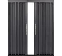 Puerta plegable de acordeón deslizante para armario, solución de bloqueo que ahorra espacio para el hogar y la oficina
