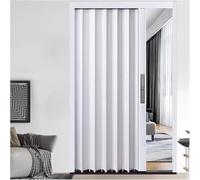 Puerta plegable de acordeón que ahorra espacio de 38 x 80 pulgadas, puerta corredera interna de aluminio con cerradura plisada diseño de concertina para un fácil acceso y una solución de