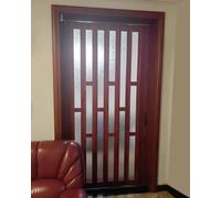 Puerta plegable de acrílico esmerilado, puerta mosquitera de acordeón de aleación de aluminio, puerta corredera plegable para dormitorio, ducha, despensa, puerta de privacidad separadora de habitación