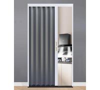 Puerta plegable de aluminio con cerradura y riel, solución interior que ahorra espacio para puertas, armarios y divisiones de habitación