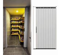 Puerta plegable de despensa con cerradura, puerta corredera de metal para puerta de granero, puertas retráctiles divisoras de habitaciones, puerta de pasillo y cocina