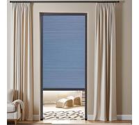 Puerta plegable de nido de abeja - Acordeón corredizo invisible for cocina, armario, dormitorio, patio, lavadero - Retráctil, personalizable(Blue,52x80in(132x203cm))