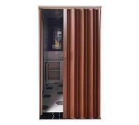 Puerta plegable de PVC Cum que ahorra espacio, separador temporal de habitación, sin riel de suelo, ideal para cocina, sala de estar, dormitorio, balcón, baño, sectas extraíbles para un uso versátil