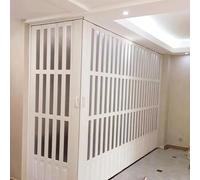 Puerta plegable de PVC, puerta corrediza de acordeón para mampara de baño, ducha, tabique de cocina, divisor temporal, puerta de plástico retráctil, fácil instalación