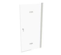 Puerta plegable HÜPPE Design pure, fijación a la derecha, anchura 1000mm, altura 2000mm, instalación sobre plato de ducha y suelo alicatado, 8P0911182322, Cabinas de ducha: Color del perfil Edición Bl