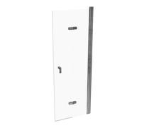 Puerta plegable HÜPPE Design pure, fijación a la derecha, anchura 750mm, altura 2000mm, instalación sobre plato de ducha y suelo alicatado, 8P0908092321, Cabinas de ducha: Color de perfil plata crista