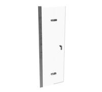 Puerta plegable HÜPPE Design pure, fijación a la izquierda, anchura 700mm, altura 2000mm, instalación sobre plato de ducha y suelo alicatado, 8P0807092321, Cabinas de ducha: Color de perfil plata cris