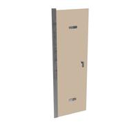 Puerta plegable HÜPPE Design pure, fijación a la izquierda, anchura 700mm, altura 2000mm, instalación sobre plato de ducha y suelo alicatado, 8P0807092341, Cabinas de ducha: Color del perfil plata alt