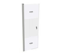 Puerta plegable HÜPPE Design pure, fijación a la izquierda, anchura 750mm, altura 2000mm, instalación sobre plato de ducha y suelo alicatado, 8P0808087373, Cabinas de ducha: Color de perfil plata mate
