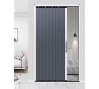Puerta plegable interior con cerradura y llave, puerta corredera retráctil de metal, pantalla de puerta de acordeón para el hogar, dormitorio, puerta de privacidad de cocina con herrajes