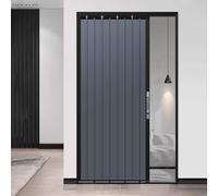 Puerta Plegable Interior Tipo Acordeón Con Cerradura, Diseño Retráctil De Metal Deslizante For Mayor Privacidad En Dormitorio Y Cocina, Incluye Herrajes.(C,34x80in(86.5x203cm))
