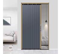 Puerta Plegable Interior Tipo Acordeón Con Cerradura, Diseño Retráctil De Metal Deslizante For Mayor Privacidad En Dormitorio Y Cocina, Incluye Herrajes.(B,30x39in (76x100cm))