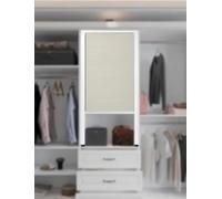 Puerta plegable invisible, sin taladro, puerta retráctil deslizante para armario, cocina, dormitorio, sala de estar, diseño de acordeón que ahorra espacio (75 x 60 cm)