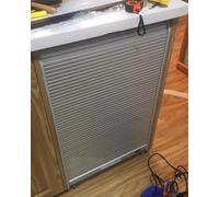 Puerta Plegable Kit de Puerta Tambor para Armario 400 500 600 mm Ancho, Puertas Gabinete Bajada con Asas, Panel Plástico para Cocina y Aparador(85x100cm/33x39in)