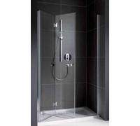 Puerta plegable Koralle myDay TFTA R 90, 875-895x2000mm, VB04709020AA1, Cabinas de ducha: Marco: Plata mate, vidrio: ESG