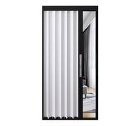 Puerta plegable plegable de aluminio para ahorrar espacio, puerta interior retráctil con cerradura y llave para un fácil acceso y diseño moderno