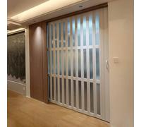 Puerta Plegable Puerta De Armario Plegable Tipo Acordeón Plisada, Puerta Mosquitera Corredera Blanca Para Separar Ambientes, Kit De Puertas Interiores Para Pasillo De Despensa(45x80in(114x203cm))