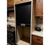 Puerta Plegable Puerta de Tambor Bajada Reemplazo para Armario, Puertas Enrollables Plástico para Cocina Alacena, Pantalla Multifold para Garage Aparador(26x38in/66x97cm)